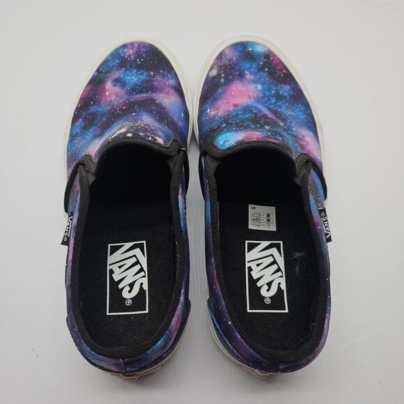 VANS Classic Slip On Galaxy Canvas Low Top Skate Shoes Womens Size 7.5 - Picture 5 of 7